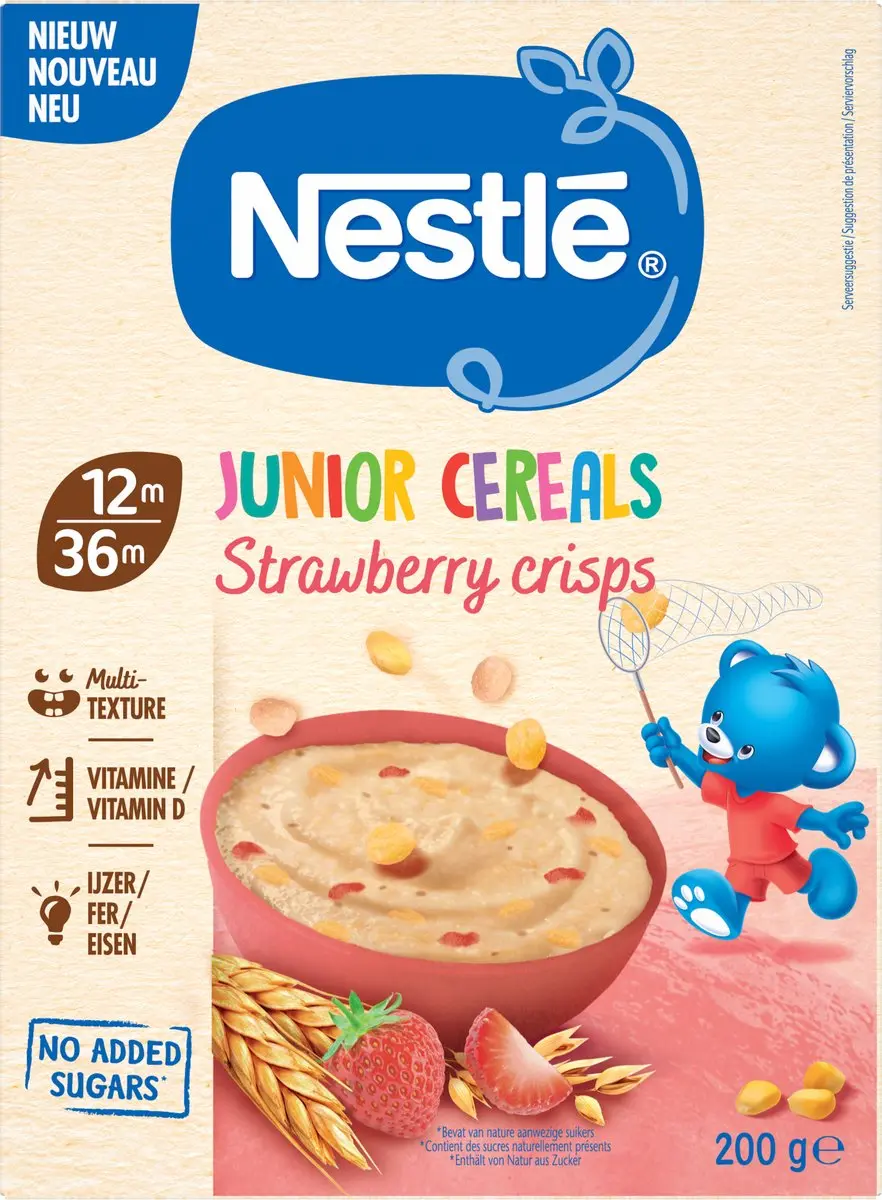 Nestlé Junior Cereals Aardbei 9x200g