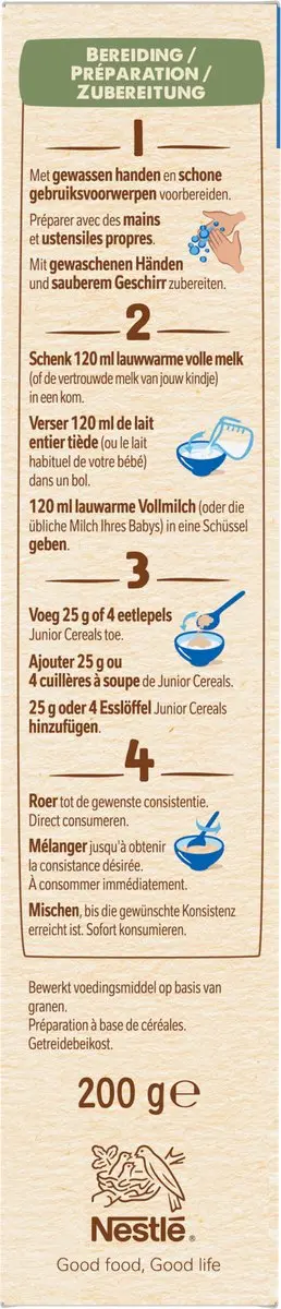 Nestlé Junior Cereals Aardbei 9x200g