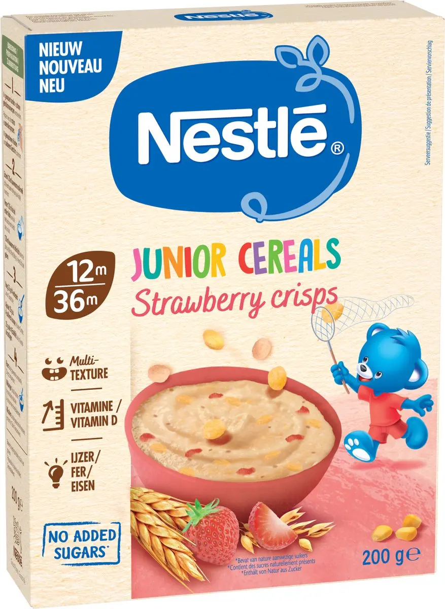 Nestlé Junior Cereals Aardbei 9x200g