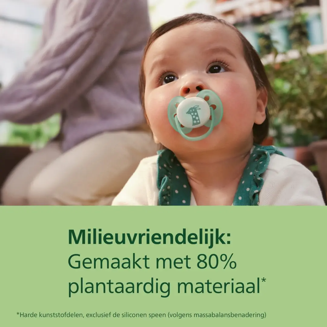 Philips Avent Ultra Soft SCF094/04 Fopspeen - Glow-in-the-dark - 2 Stuks - Green/Lilac