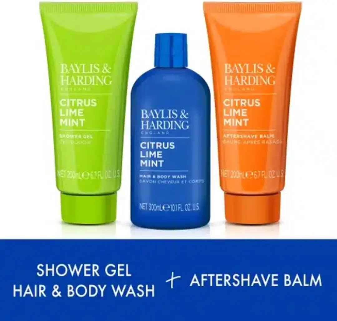 Baylis and Harding Men’s Citrus Lime Mint Shower Trio - 700ml