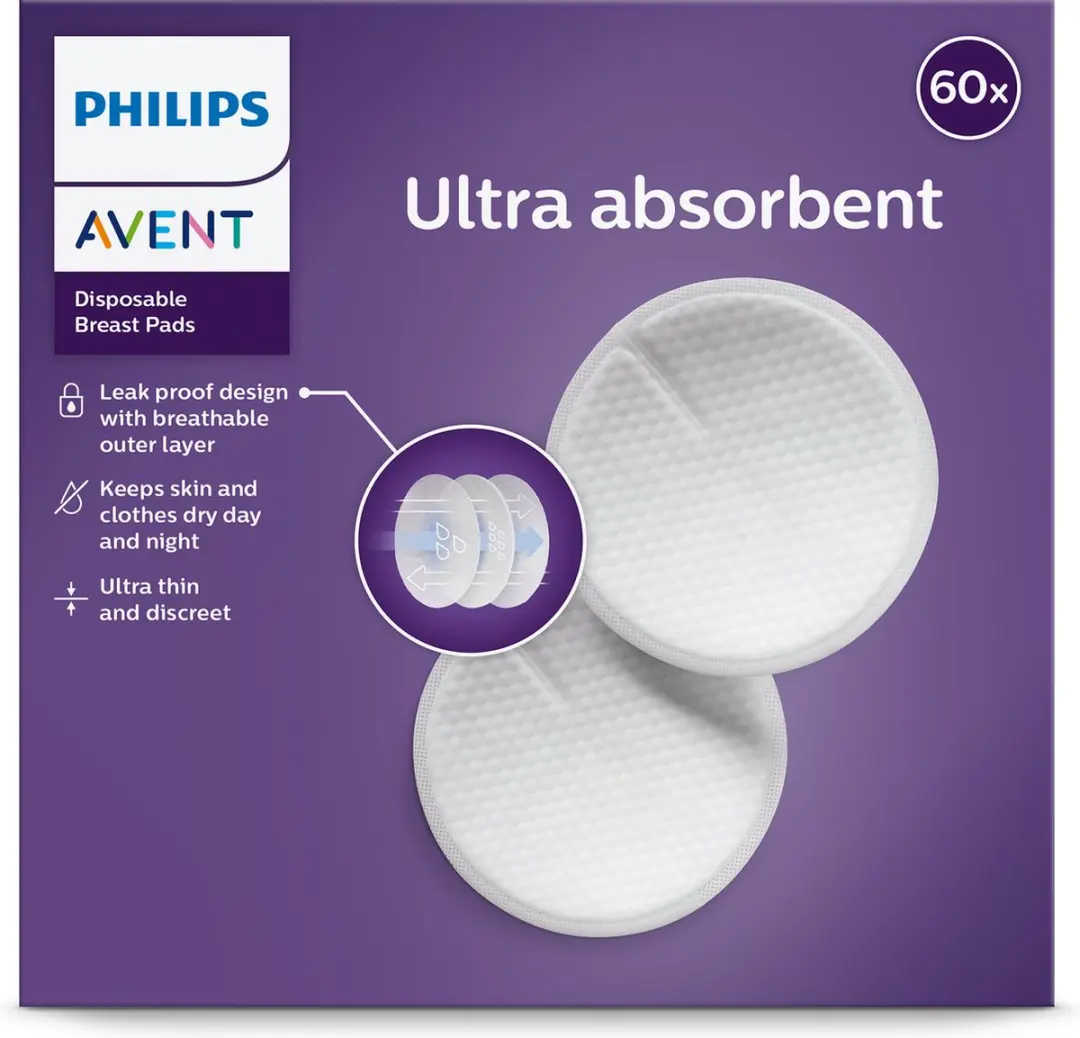 Philips Avent Zoogcompressen 60 Stuks - Wit