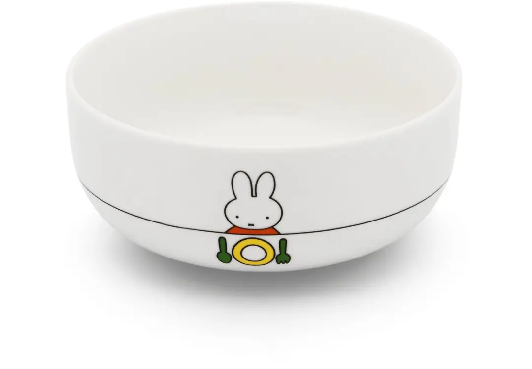 Zilverstad nijntje Kinderservies 6-delig - Porselein/RVS 18/10 - Zilver/Wit