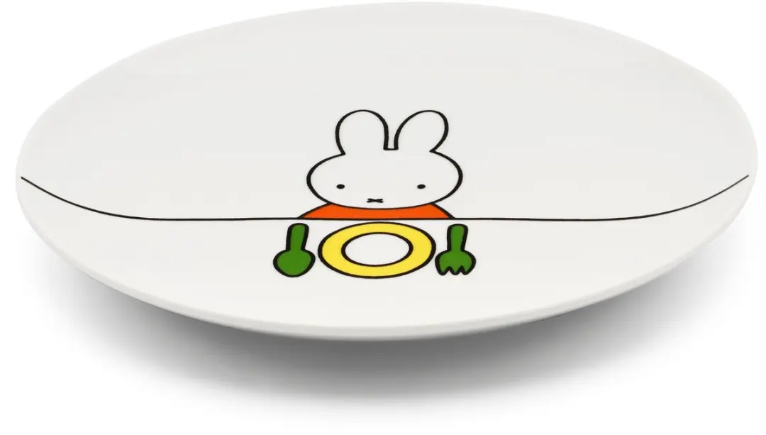 Zilverstad nijntje Kinderservies 6-delig - Porselein/RVS 18/10 - Zilver/Wit
