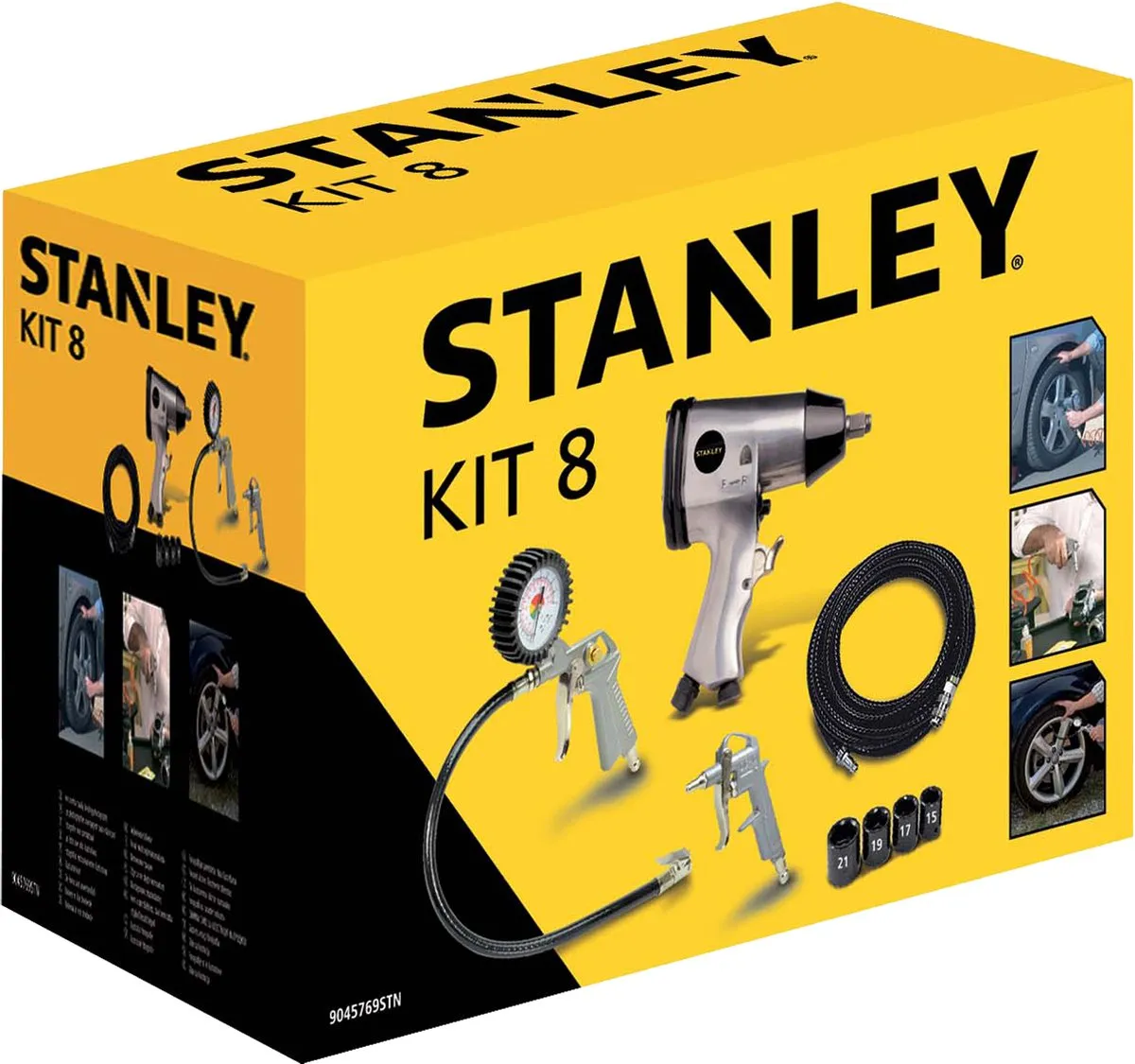 Stanley Pneumatische Luchtset 8-delig - 100 Slagen/min