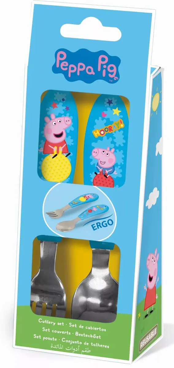 Peppa Pig Metalen Bestekset