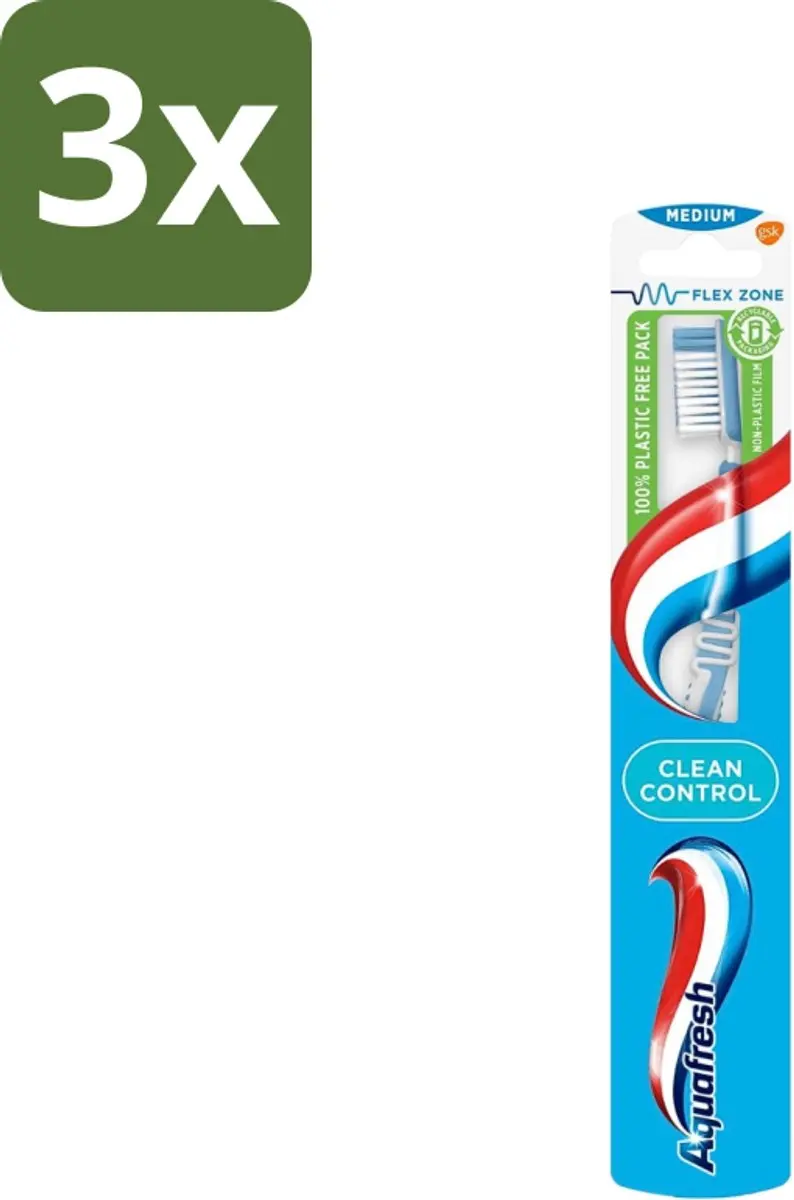 Aquafresh Clean Control Medium Tandenborstels