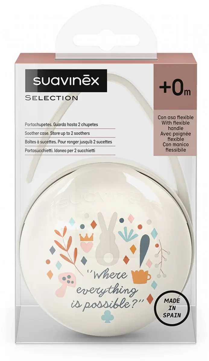 Suavinex Wonderland Dubbel Fopspeenetui - Beige
