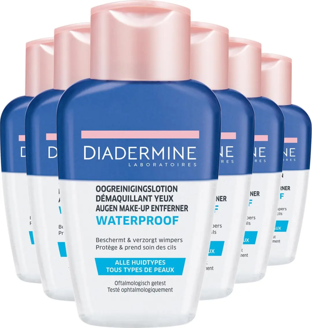 Diadermine Waterproof Oogreinigingslotion 6x125ml