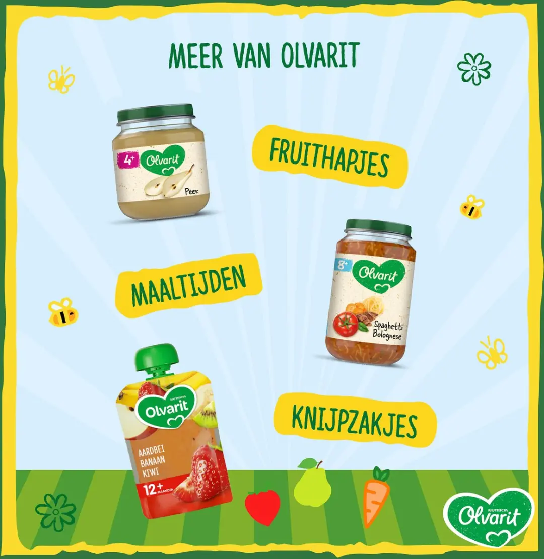 Olvarit Babymaaltijd Broccoli Kalkoen Aardappel 12+ - 6x250g