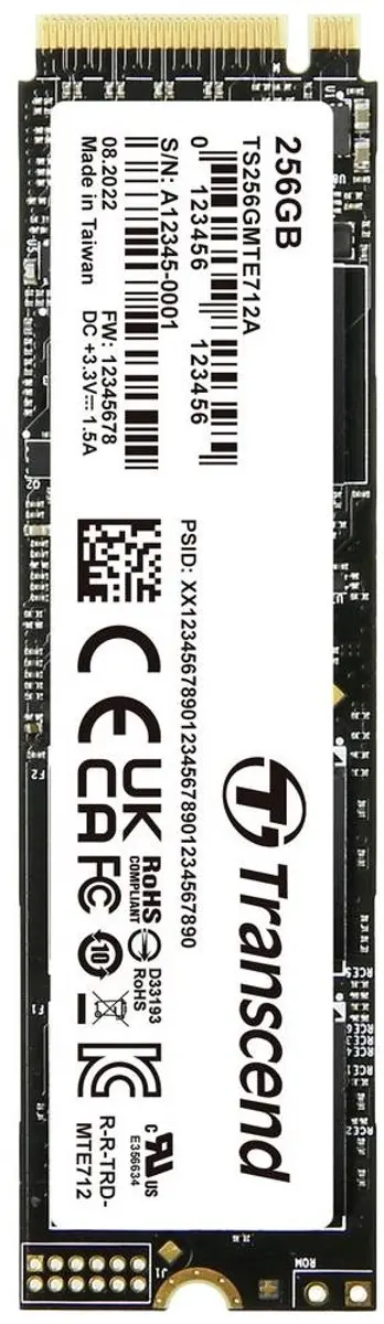 Transcend MTE712A 256GB NVMe SSD