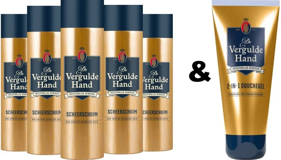 De Vergulde Hand Scheerschuim & Douchegel Set