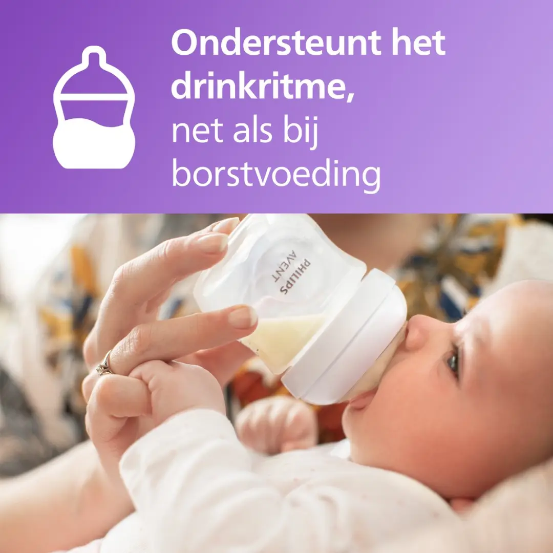 Philips Avent Natural Response Cadeauset - 125ml Groene Fles + Speen 0-6m