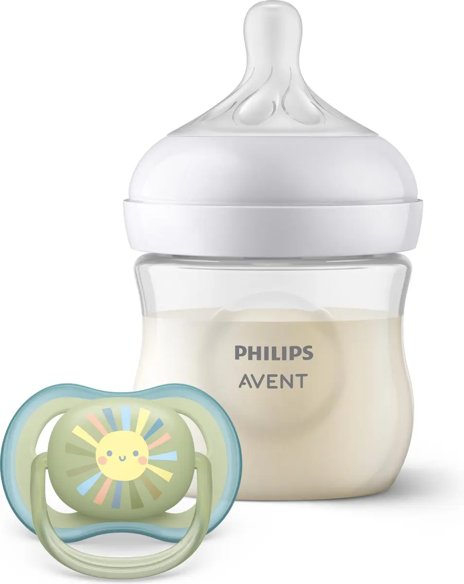 Philips Avent Natural Response Cadeauset - 125ml Groene Fles + Speen 0-6m - afbeelding 6 van 6