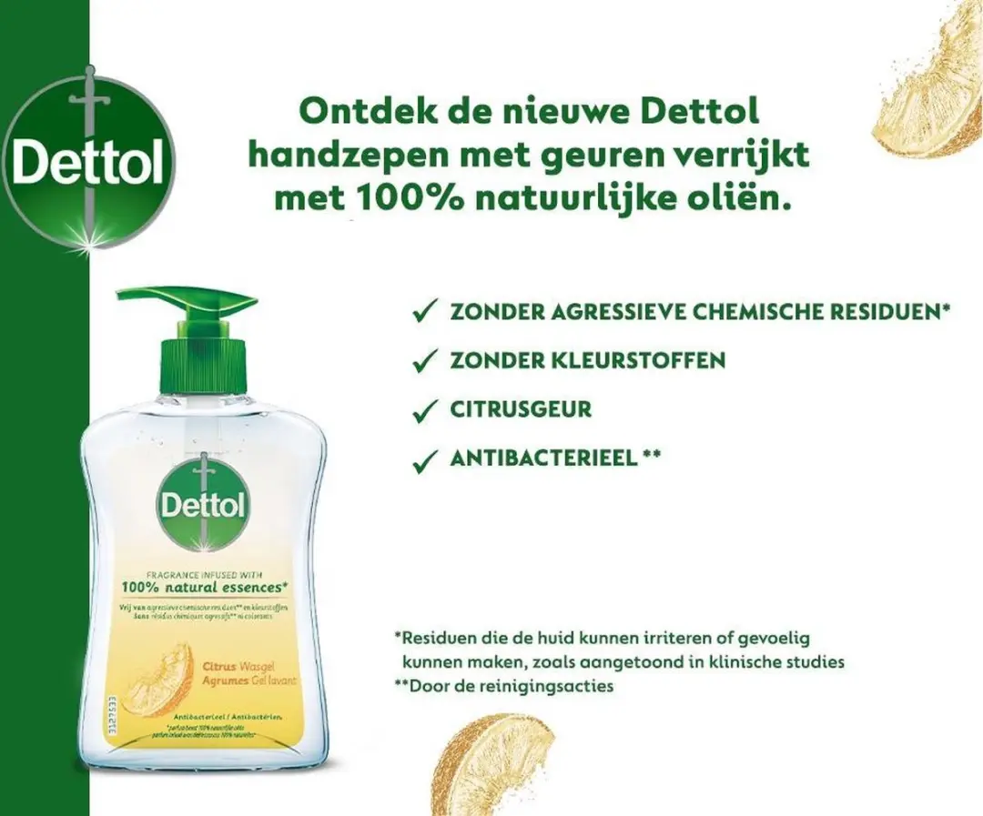 Dettol Handzeep Antibacterieel Citrus 250ml