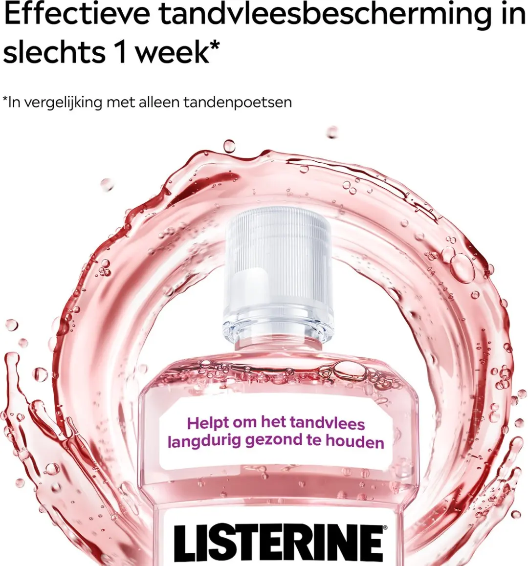 Listerine Professional Tandvleesbescherming+ Mondspoeling 500ml - Mild & Zonder Alcohol