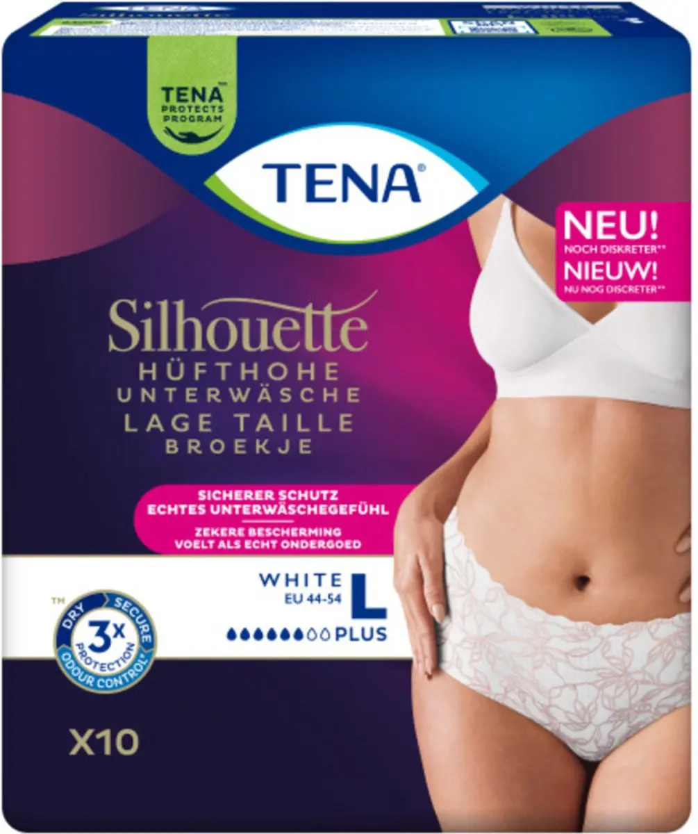 TENA Silhouette Plus L Incontinentieverband - 20 Stuks - Wit