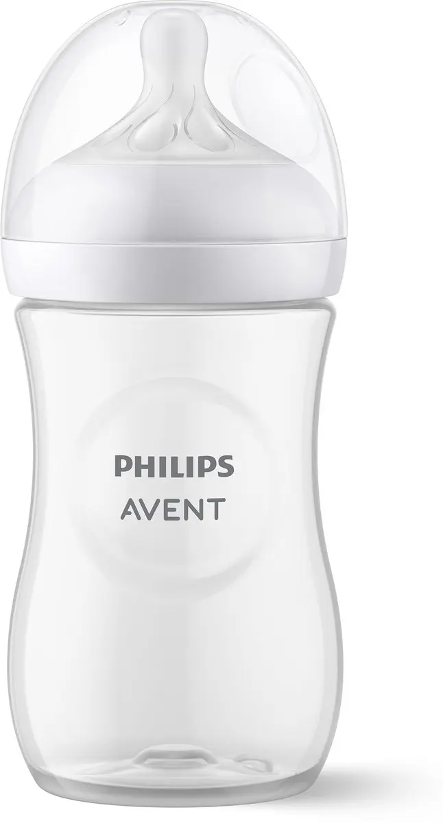 Philips Avent Natural Response SCY903/01 Babyfles 260ml - Transparant/wit