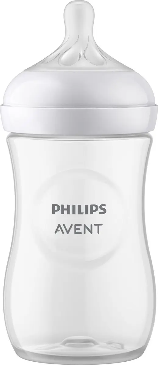 Philips Avent Natural Response SCY903/01 Babyfles 260ml - Transparant/wit - afbeelding 6 van 6