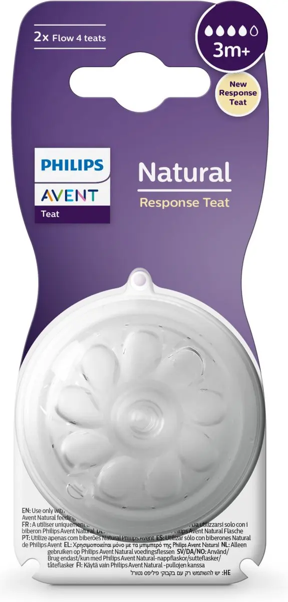 Philips Avent SCY964/02 Flesspenen - 2 Stuks - Transparant - afbeelding 6 van 6