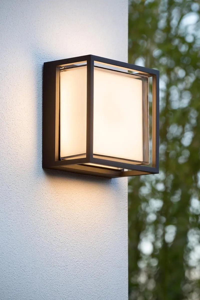 Lucide SINGA LED Wandlamp 10W 3000K - Zwart - afbeelding 6 van 6