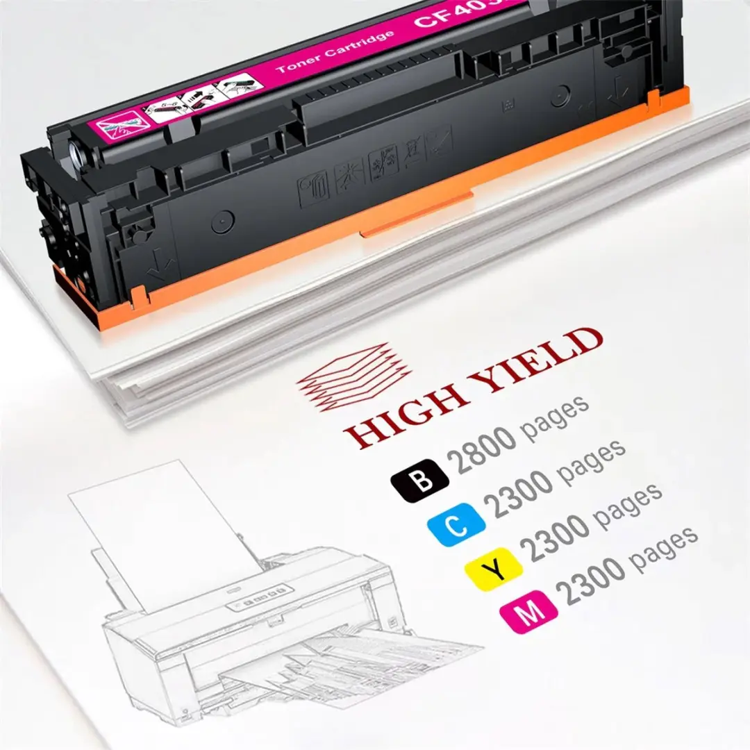 weCare 201X Tonercartridges Multipack - 4 Stuks - 2800 Pagina's