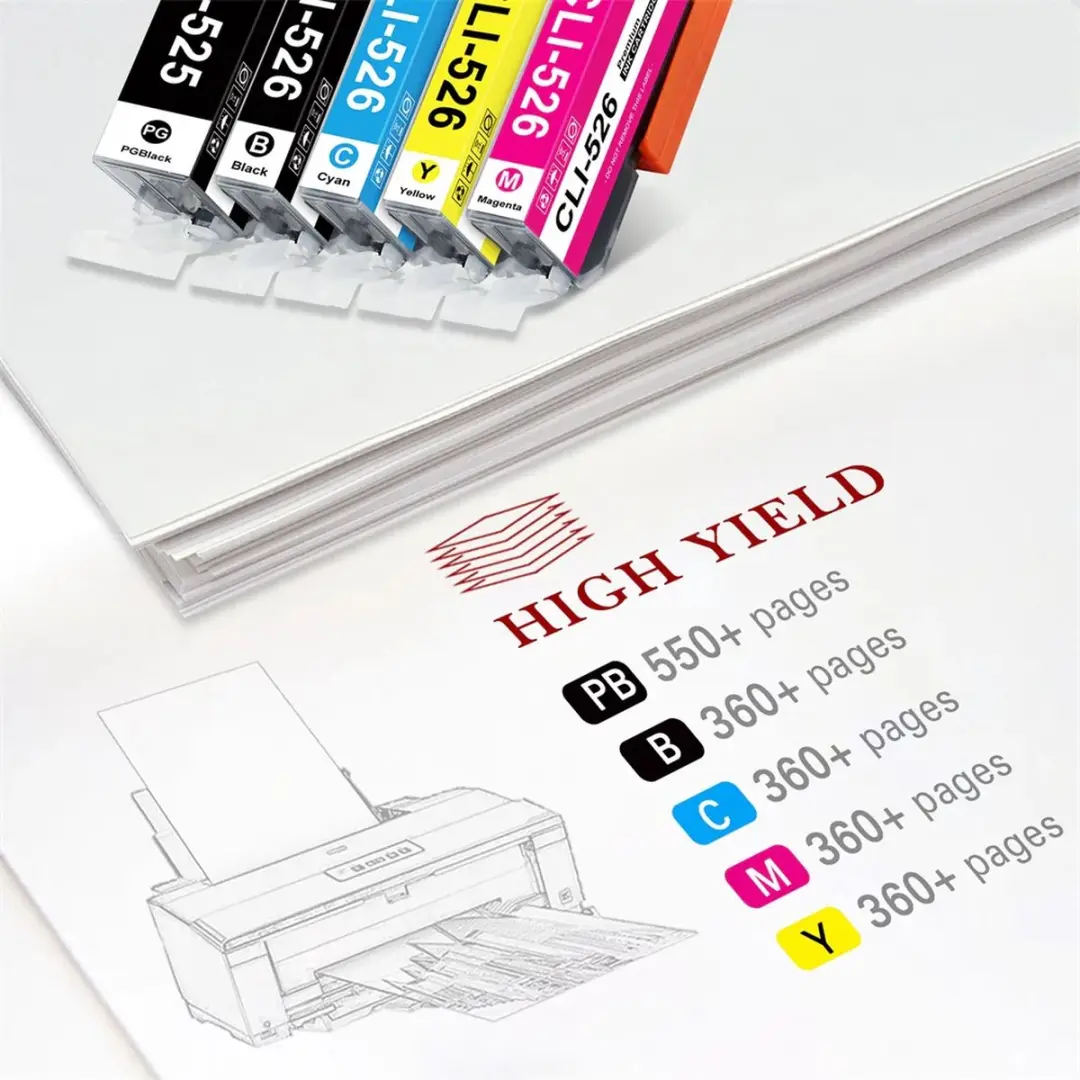 weCare C525-526XL Inktcartridges - 10 Stuks - Multipack