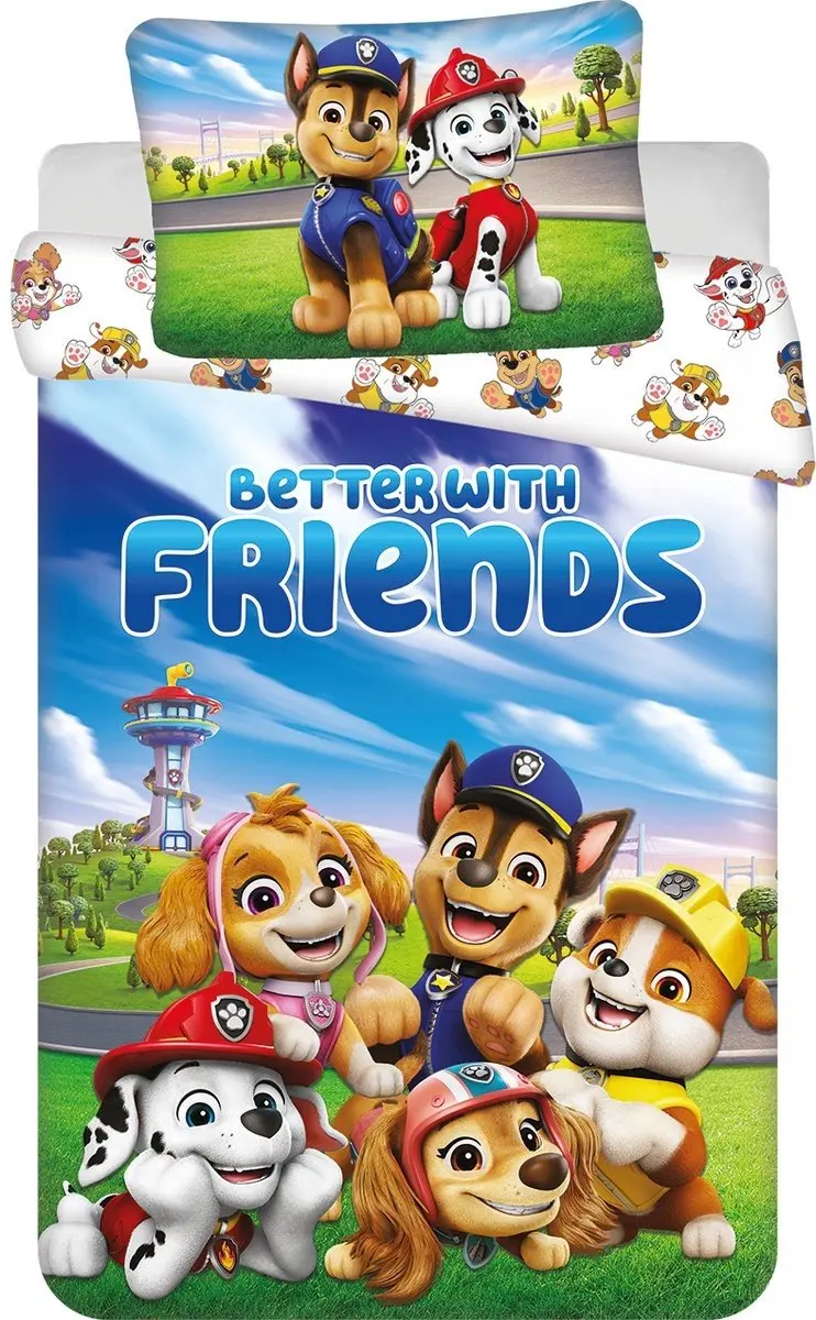 PAW Patrol Dekbedovertrek Friends