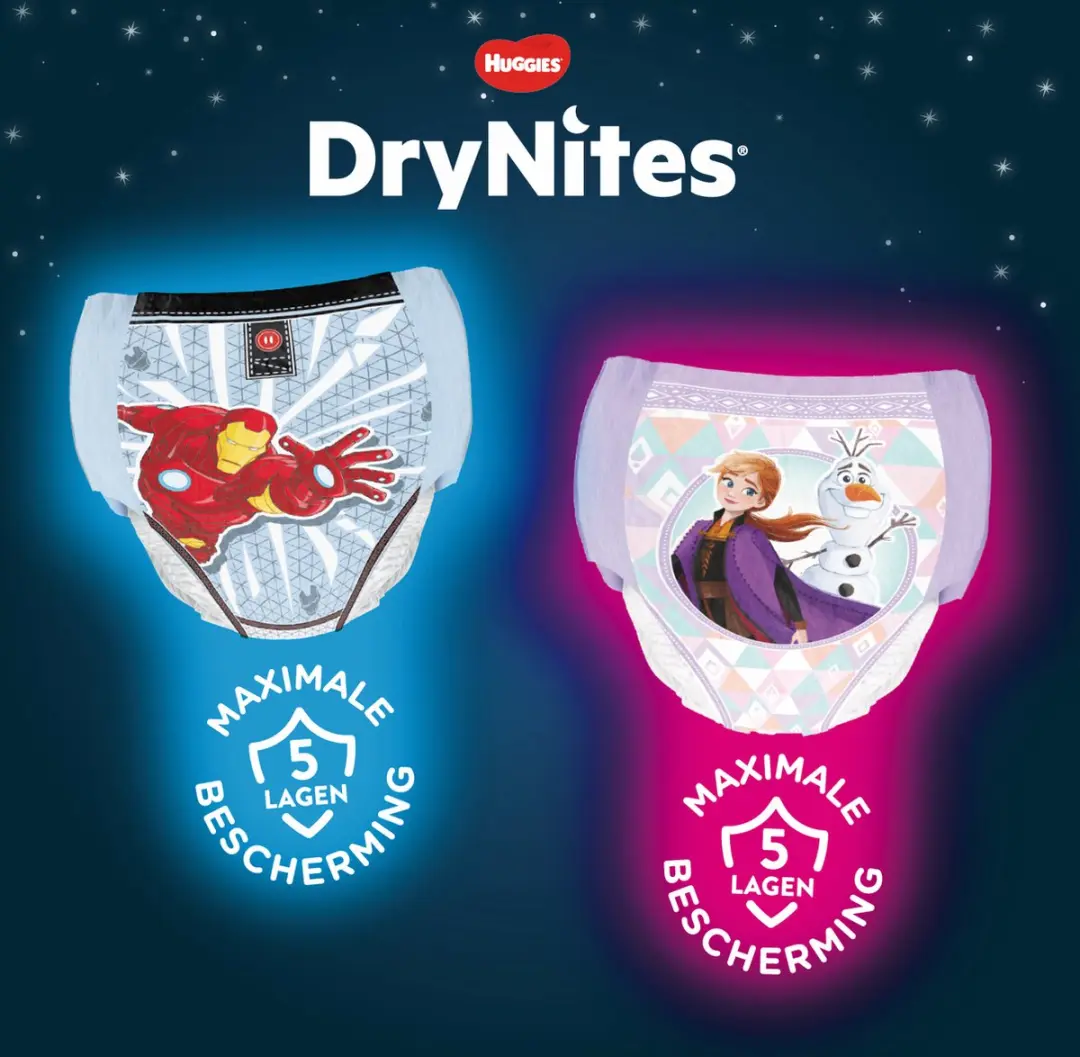 DryNites Luierbroekjes Meisjes 3-5 jaar - 16 Stuks