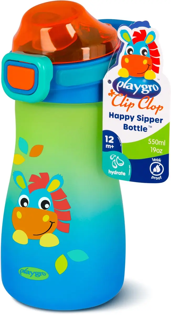 Playgro Clip Clop Happy Sipper Fles - 550ml - Multi