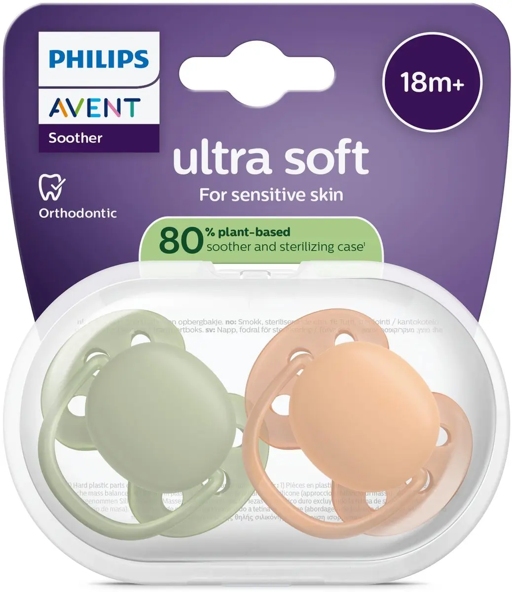 Philips Avent Ultra Soft SCF093/05 Fopspeen - 2 Stuks - Neutral - afbeelding 6 van 6