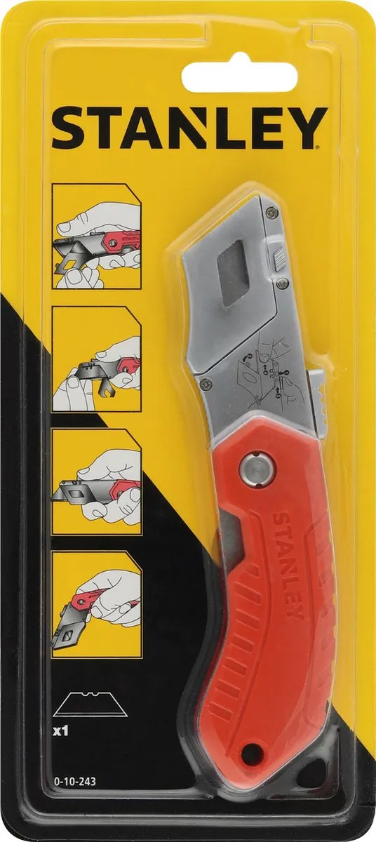 Stanley Vouwbaar Veiligheidsmes 0-10-243 - Rood - afbeelding 6 van 6