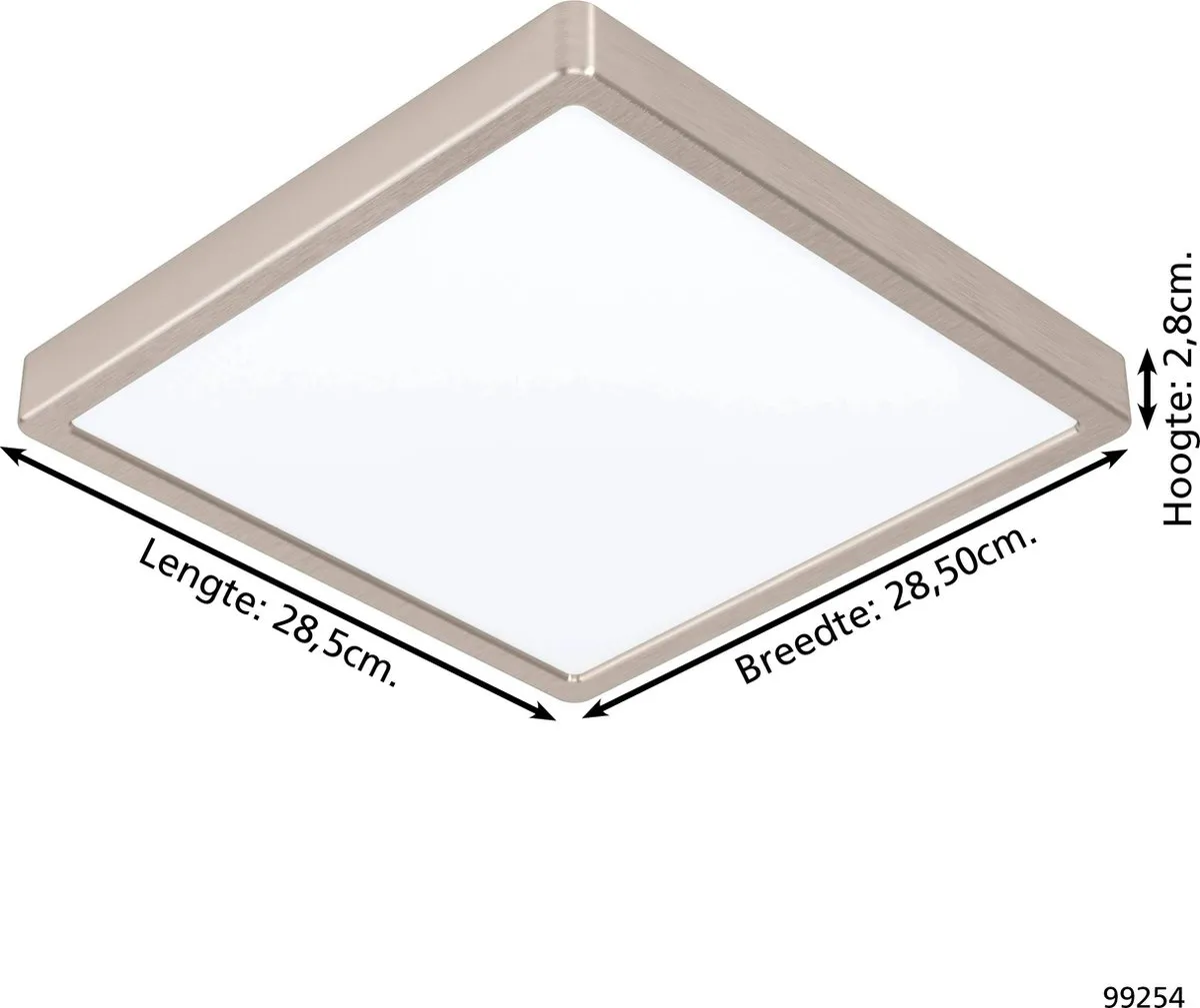 Eglo Fueva 5 Opbouwlamp 28,5cm - Wit/Grijs - afbeelding 6 van 6