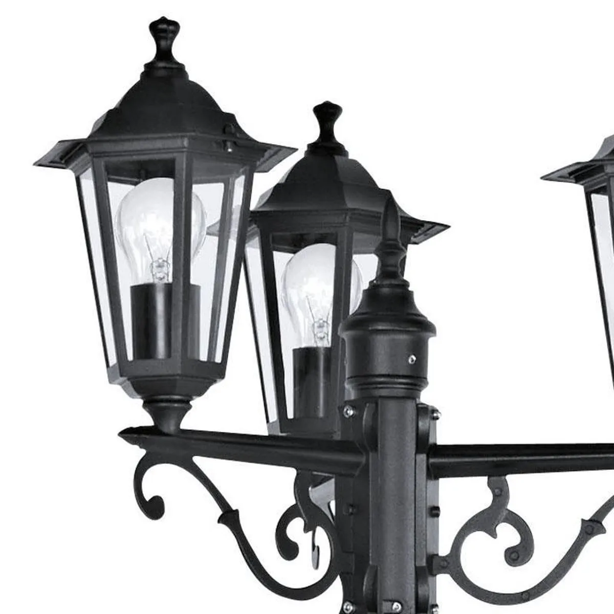 Eglo Laterna 4 Sokkellamp - Buiten - 3x25W - 192cm - Zwart