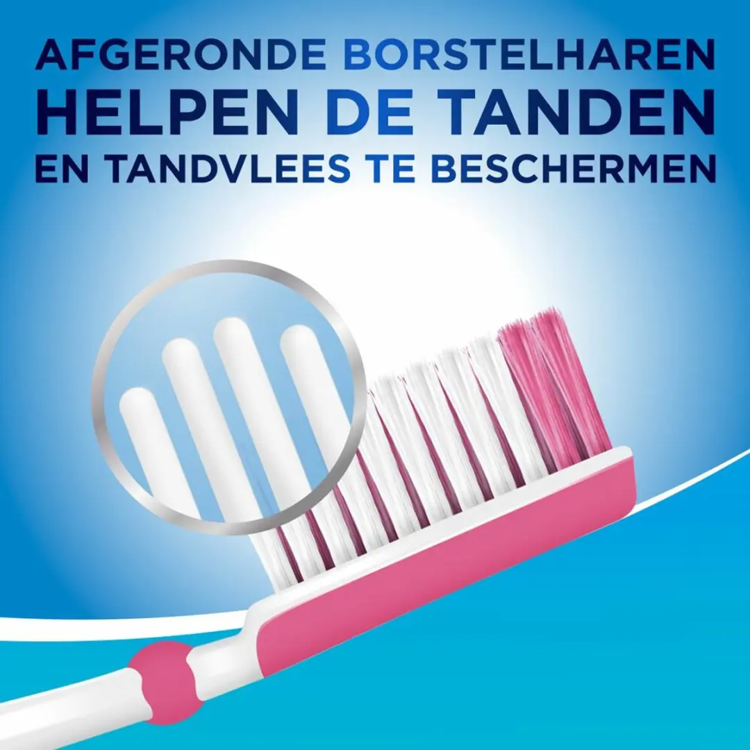 Aquafresh Clean Control Soft Tandenborstels - 6 Stuks - Roze/Wit/Paars