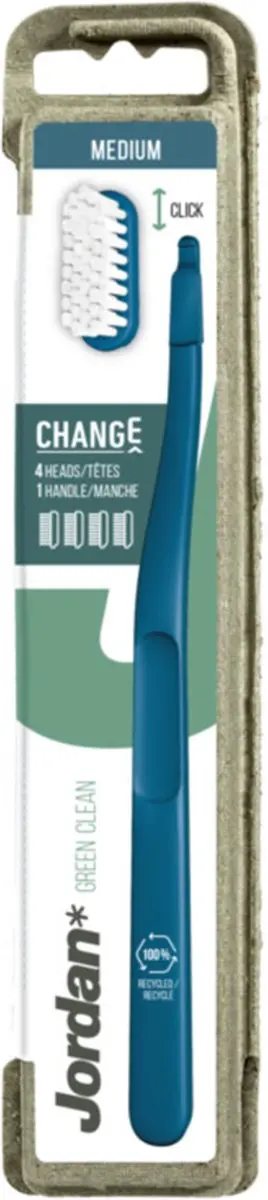 Jordan Green Clean Change Tandenborstel Medium