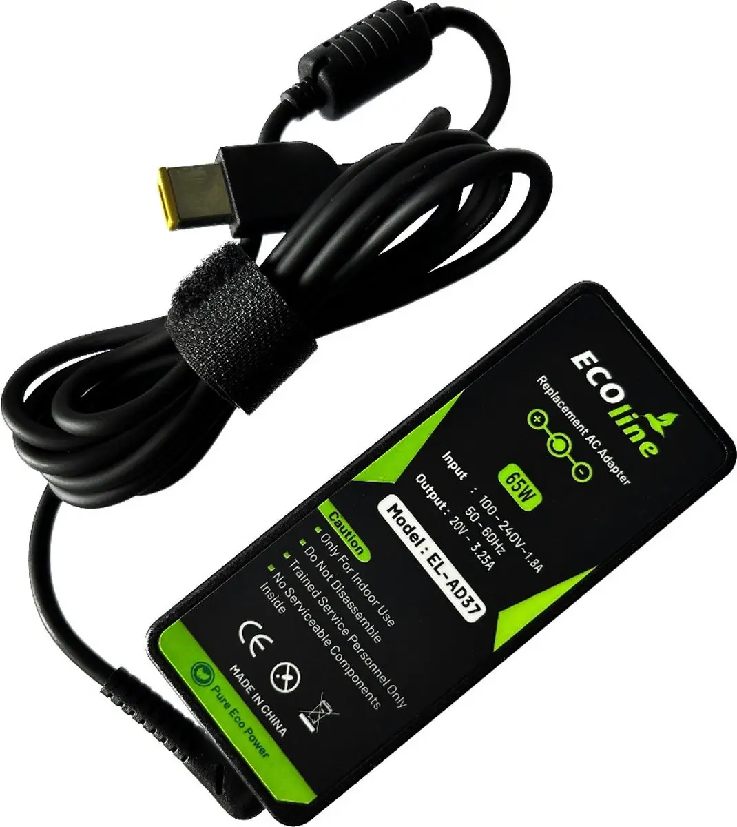 Ecoline Oplader 20V 3.25A 65W - Lenovo compatibel - afbeelding 6 van 6