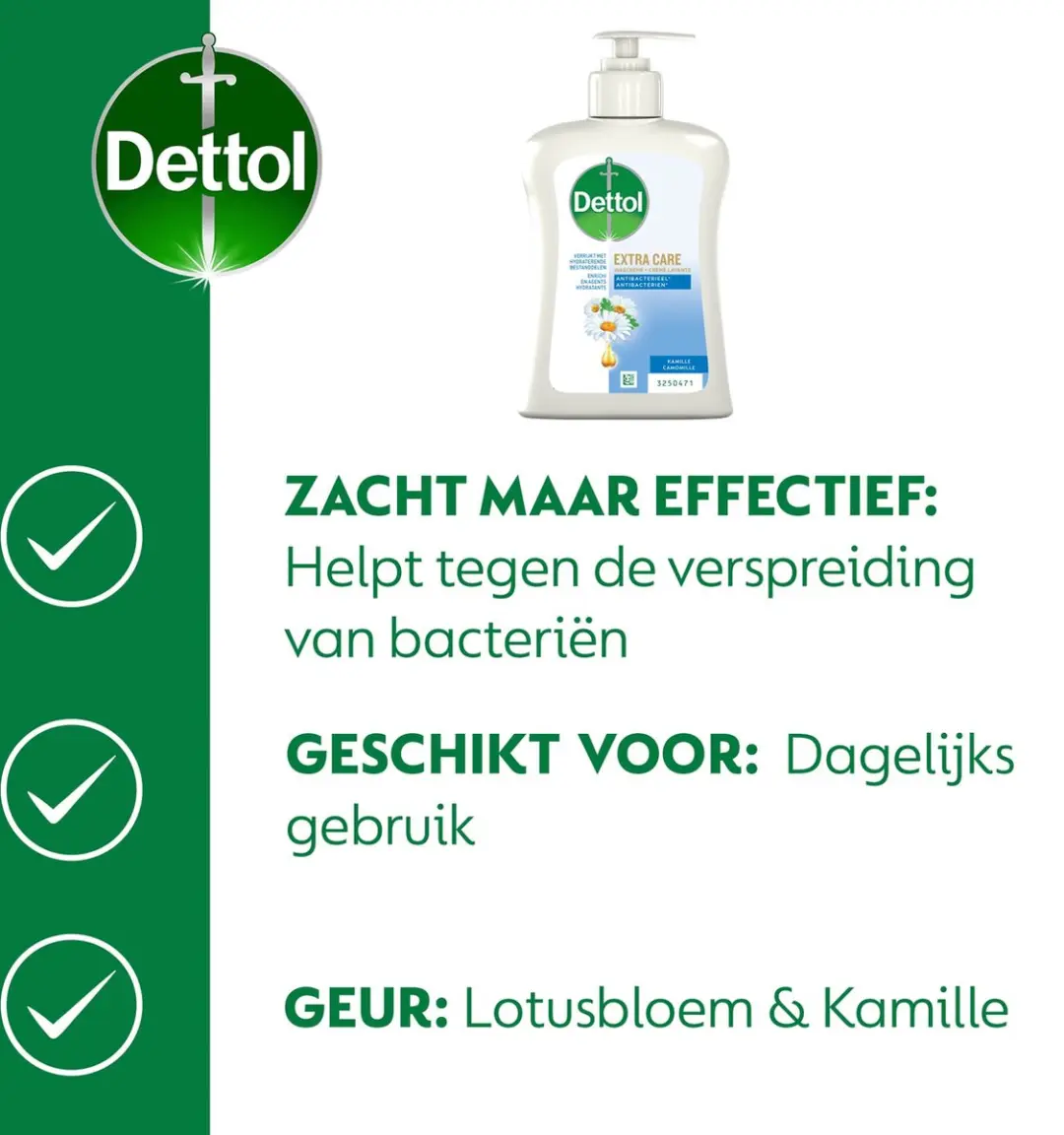 Dettol Handzeep Lotus & Kamille Antibacterieel 250ml - 6 Stuks