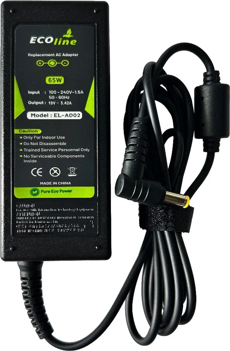Ecoline Oplader 19V 3.42A 65W - Acer Aspire
