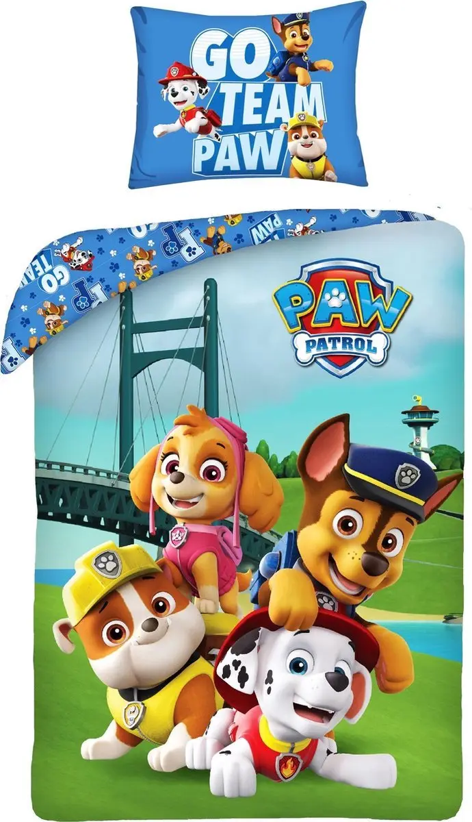 PAW Patrol Peuterdekbedovertrek Go Team