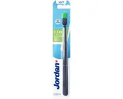 Jordan Tandenborstel Clean Smile Soft - 12 Stuks - Blauw/Geel/Roze/Wit/Groen