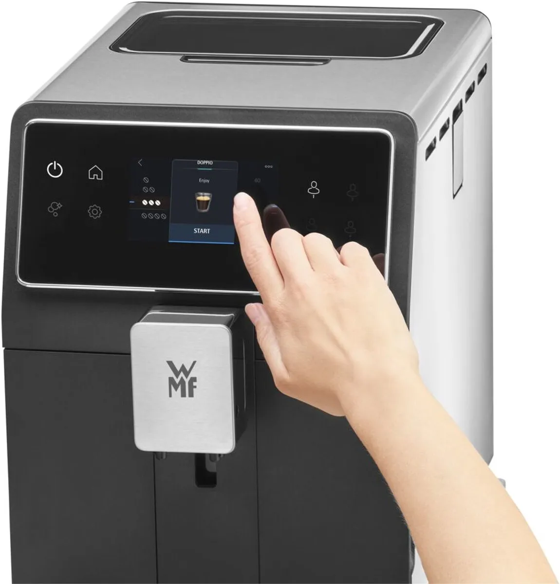 WMF Perfection 880L CP856D15 Espressomachine - 2 Kopjes - Zwart/Roestvrijstaal