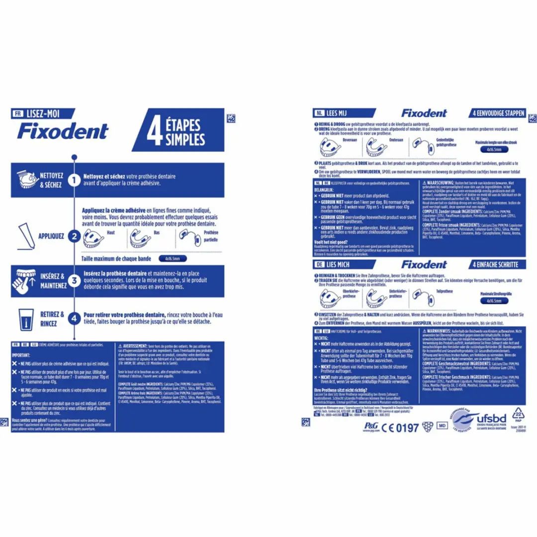 Fixodent Complete Original Fresh Kleefpasta - 420g (6x70g)