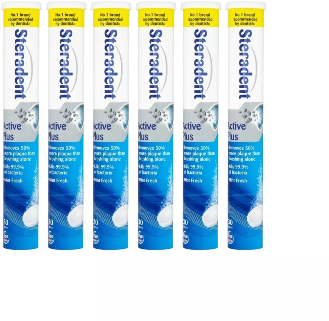 Steradent Active Plus Kunstgebitreinigingstabletten