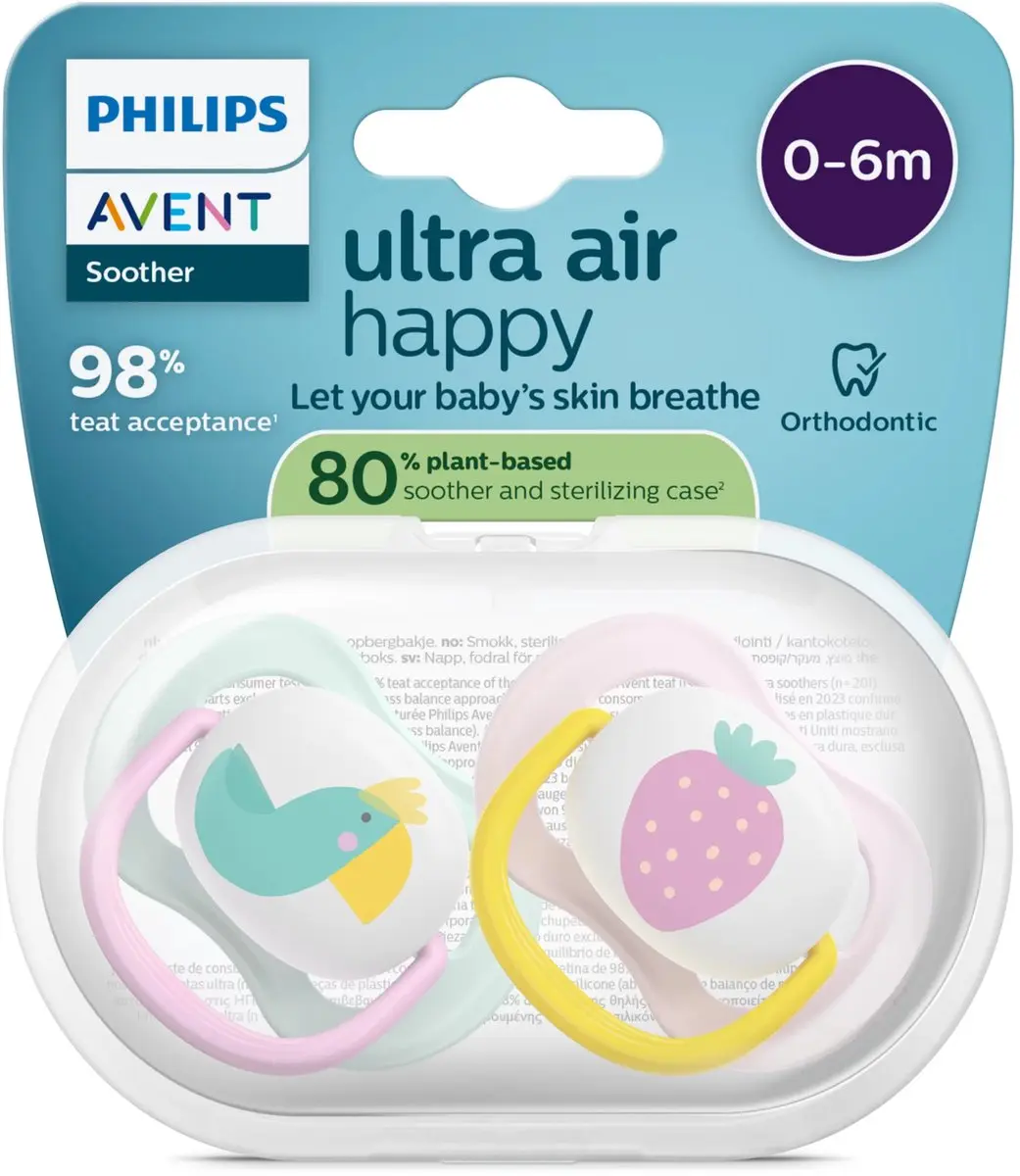 Philips Avent Ultra Air Fopspenen - 2 Stuks Multicolour