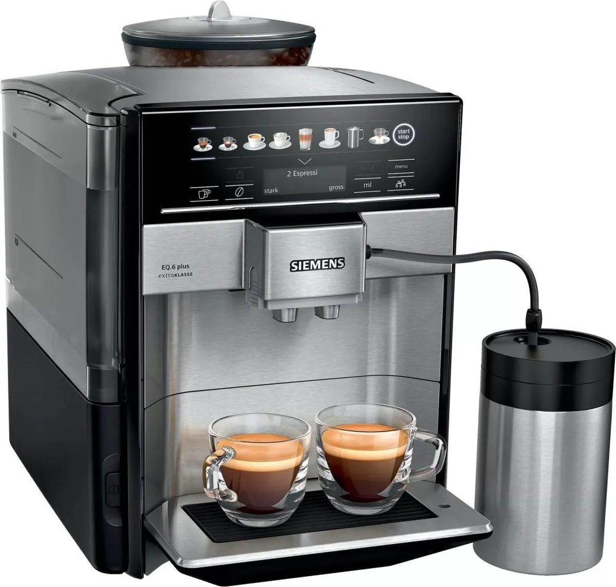 Siemens EQ6 Plus TE657F03DE Espressomachine