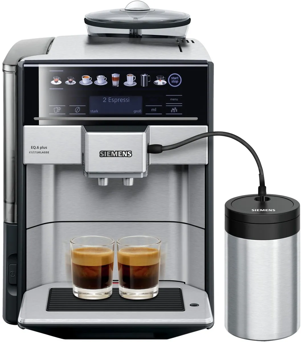 Siemens EQ6 Plus TE657F03DE Espressomachine - RVS