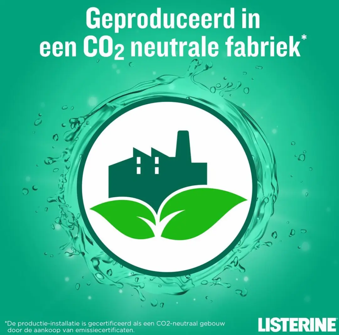 Listerine Clean & Fresh Mondwater 500ml - Zonder Alcohol - afbeelding 6 van 6
