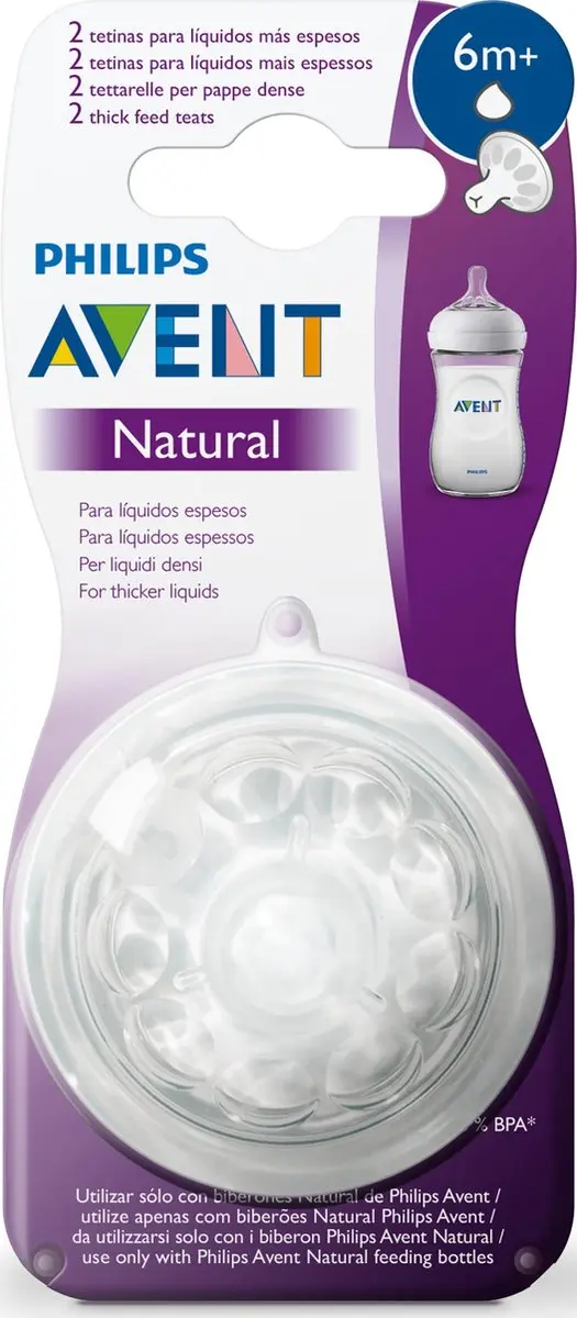 Philips Avent SCF046/27 Speen 6m+ - 2 Stuks - Multicolor