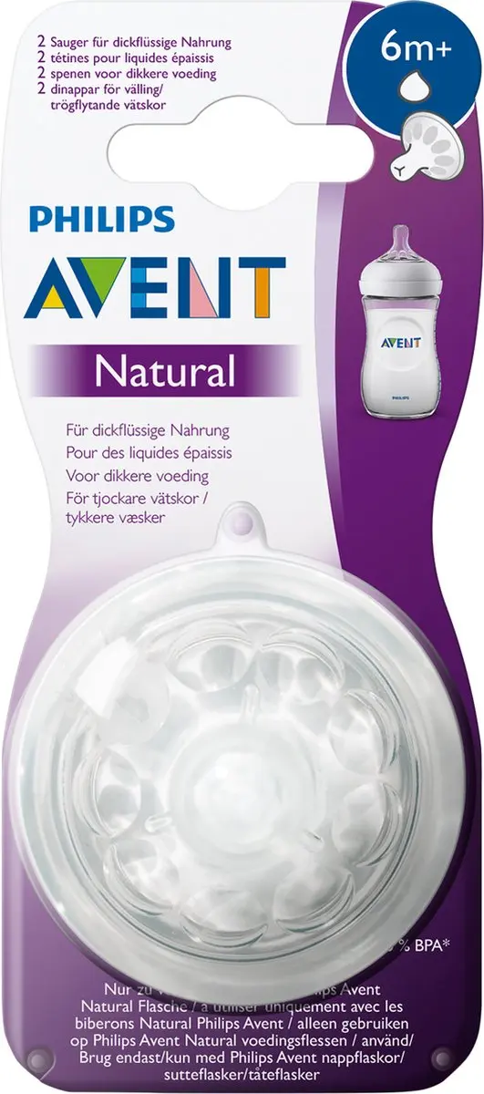 Philips Avent SCF046/27 Speen 6m+ - 2 Stuks - Multicolor - afbeelding 6 van 6